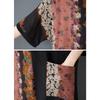 DIMANAF 2025 Plus Size Summer Dress Women Casual Vintage Long Dress Loose Floral Printing Oversized Dress Maxi