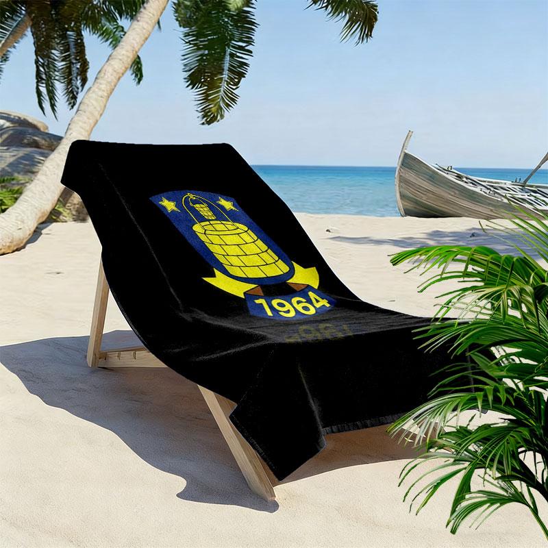 BIF Print Beach Towel, Large Soft Quick Dry Towel for Beach Camping Swimming
