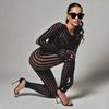 Black Jumpsuit for Women Mesh Lace Long Sleeve See Through Jumpsuits Sexy Rave Oufits Clubwear 2026 Summer See Through Rompers Overalls