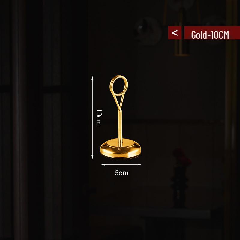 Stainless Steel Table Card Holder - Menu, Seat Number, Business Card Clip for Restaurant, Wedding, Banquet, Hotel.