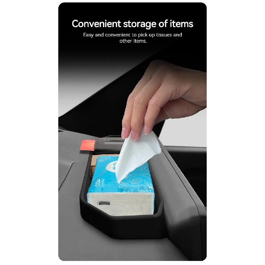 Suitable for 24-25 Kia EV9 rear-screen storage box interior modification device storage box car modification products