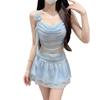 Swimsuit Women's Split Two-piece Suit Fashionable Tie-dye Sweet Pure Wind Thin Hot Spring Swimsuit Women's Seaside Vacation