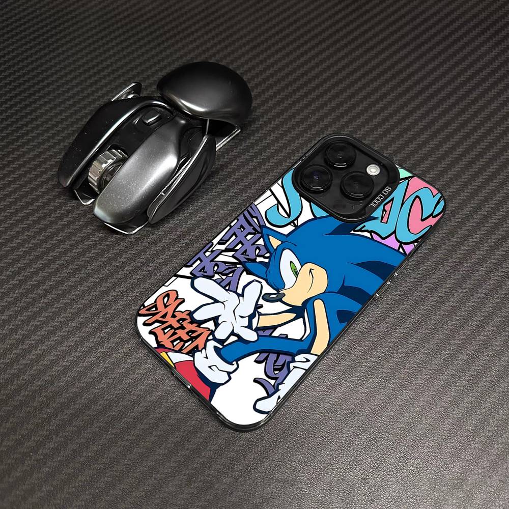 

Japanese Anime S-sonicS Phone Case For IPhone 17 16 Plus Pro Max 15 14 13 12 11 Matte Colorful Covers iPhone 14