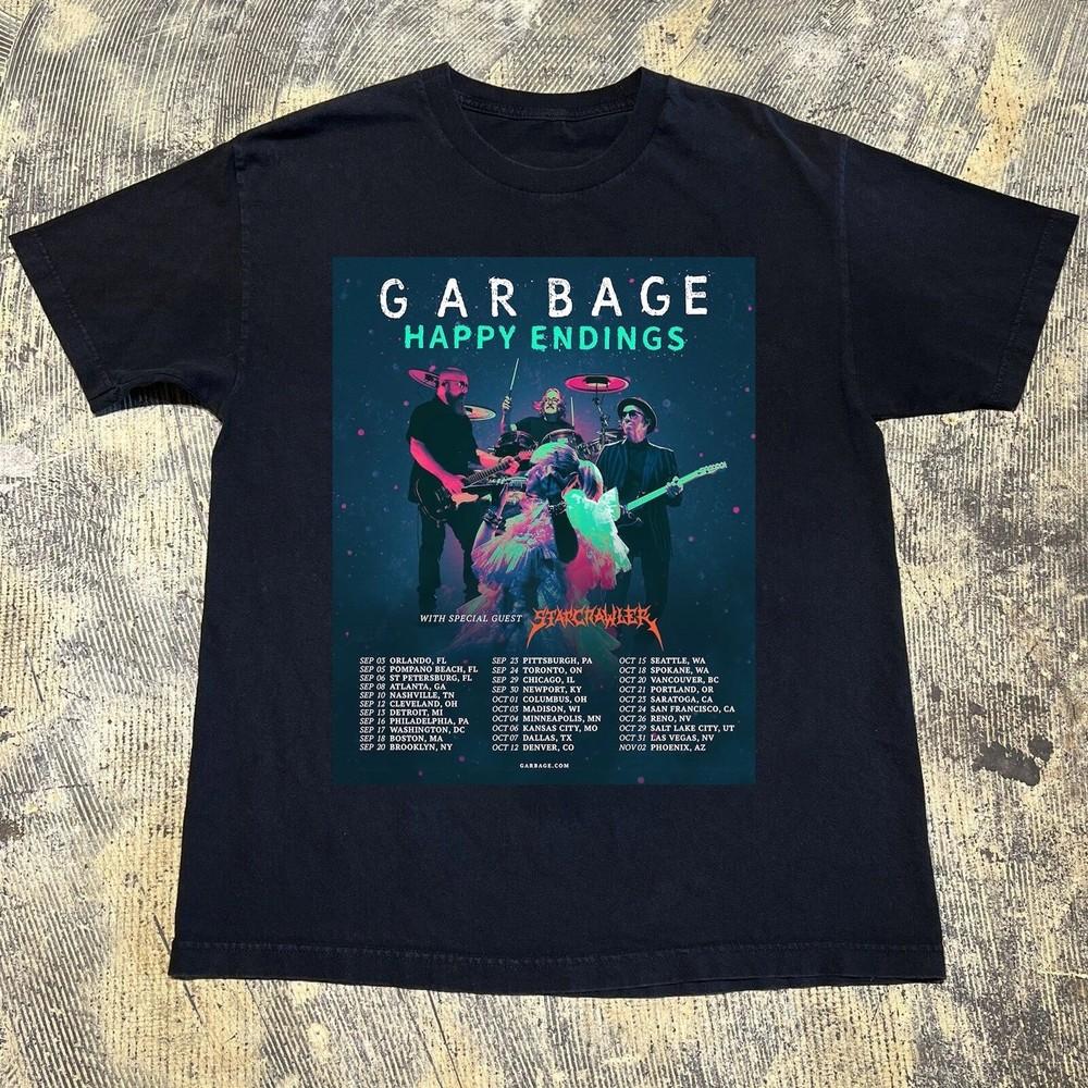 Garbage Happy Endings Tour 2025 Gift For Fan T-shirt Unisex T-Shirt XL