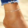 Summer hot-selling fashion women's handmade chain foot decoration, copper handmade disc sequined anklet