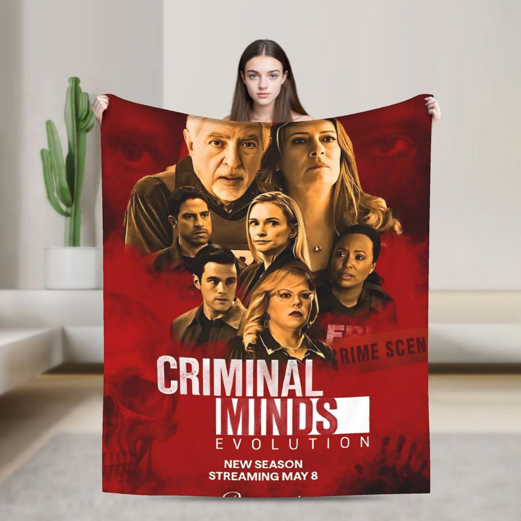 Soft Blanket Travel Criminal Minds Spencer Reid  Throw Blanket  Flannel Bedspread For Outdoor Graphic Sofa Bed Cover