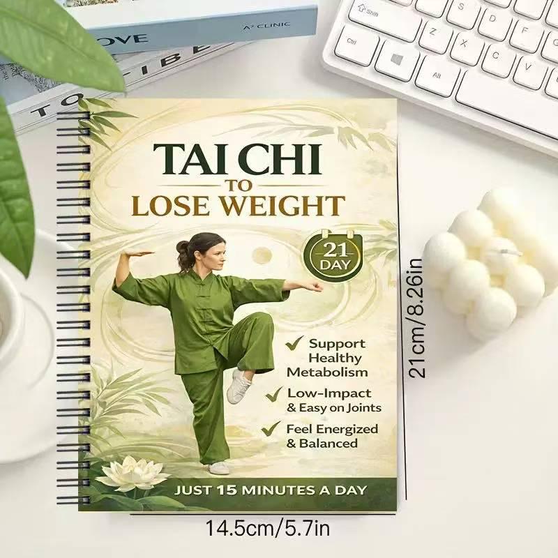 21-Day Tai Chi Weight Loss Notebook: Spiral Coil Edition