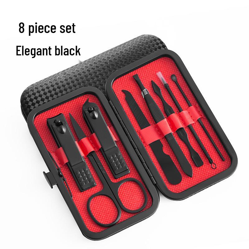 Stainless Steel Nail Clippers Set for Hands and Feet - Includes Dead Skin Remover and Hawkbill Pliers.