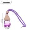 Colored Glass Car Air Freshener Bottle with Lanyard – Rearview Mirror Pendant & Essential Oil Diffuser