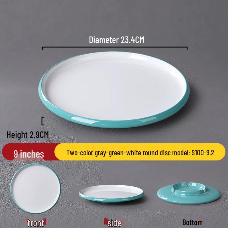 Melamine Nordic Style Cold Dish & Stir-fry Plate for Restaurants and Hotels