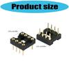 10pcs Heat Resistant Plastic DIP8 IC Socket IC Testing Base With Solid Construction For Long Terms Operational Stability
