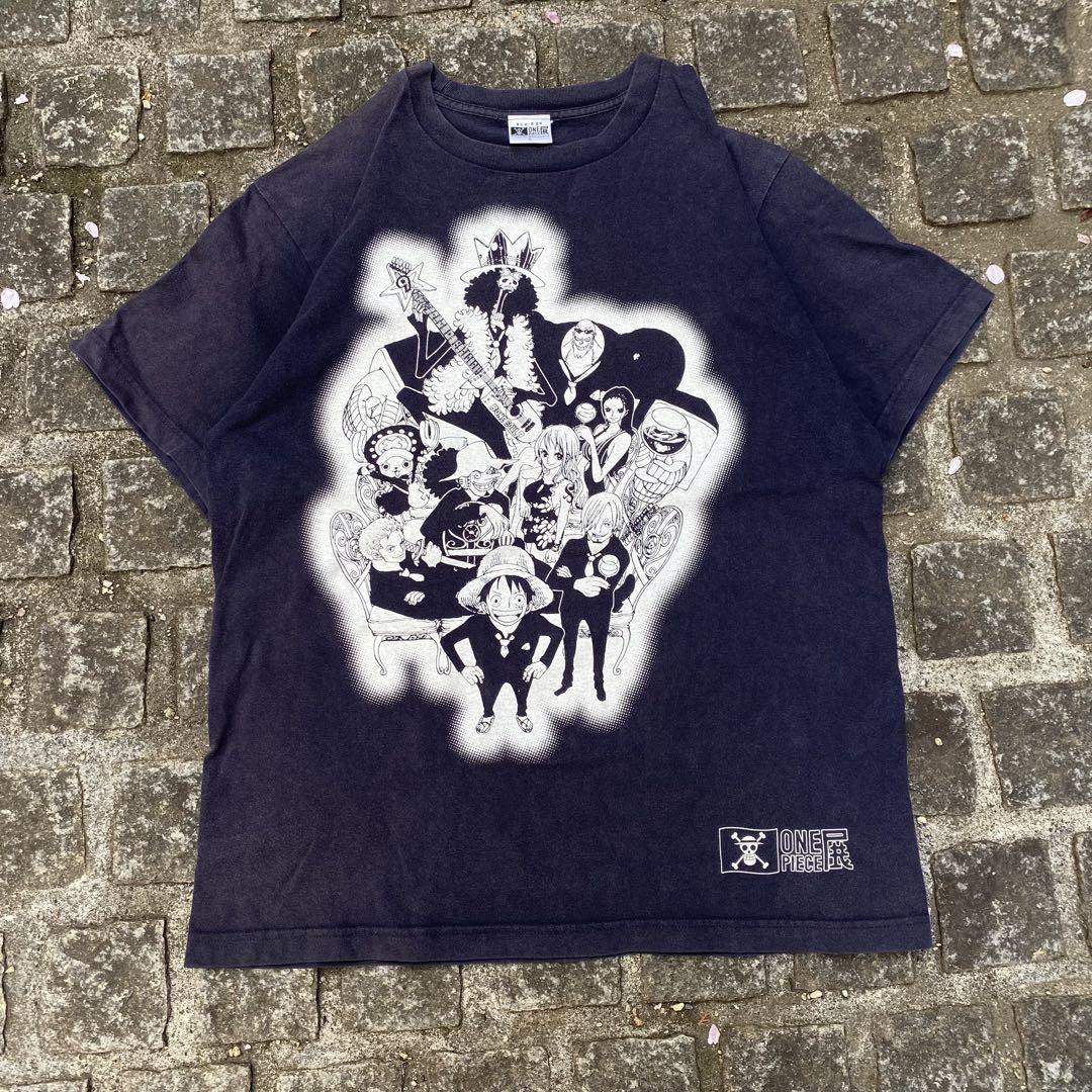 

[USED] Eiichiro Oda s original key visual Straw Hat Pirates Ver. T-shirt Navy