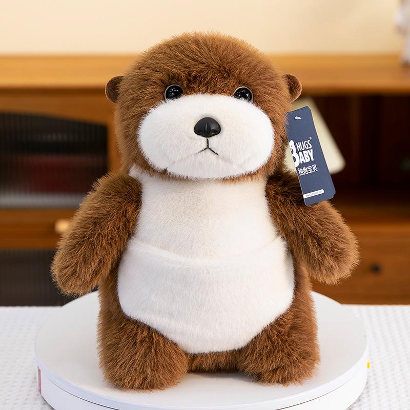 

Милая плюшевая игрушка, имитирующая морскую выдру, сувенир из аквариума, кукла на день рождения ребенка, украшение для дома 23cm【0.16kg】