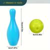 12pcs/set Mini Bowling Set Includes 10 Pins and 2 Balls Plastic Bowling Ball Toys for Home Outdoor Sports Mother's Day Gifts ZSY