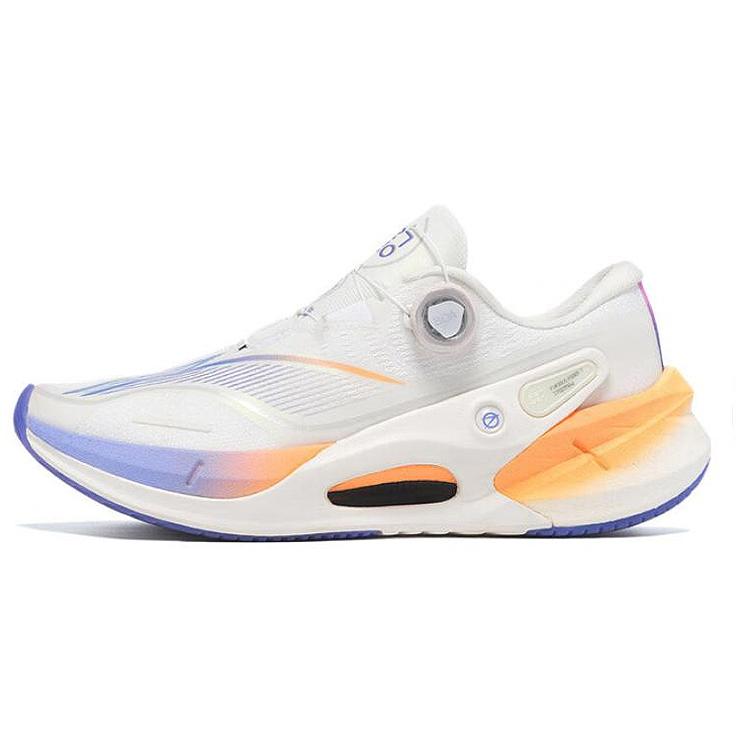 New LiNing Furious Rider 7.0 PRO V2 Cushioning Lightweight Low Top Running Shoes Men's White Blue Orange ARZT009-1