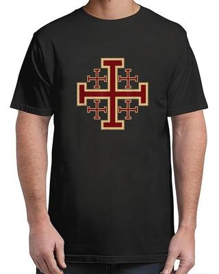 Jerusalem Cross Knights Templar Christian For Adult S-4XL T-Shirt