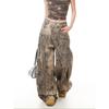 VIONA Trend Y2K Style Vintage Washed Leopard Baggy Women's Jeans Pants for Woman Clothing Wide Leg Streetwear Loose Long Trousers