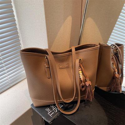 Retro Chic Velkokapacitní taška přes rameno – Trendy, jednoduchá a módní pro běžné dojíždění