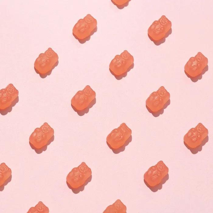 Wicked Lab Pink Gummy Bear 1 Flasche Hochkonzentriertes Biotin Multivitamin Gemüse Vegan Gelee (40 Gummibärchen)