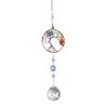 652F Colorful Tree Life Suncatchers Pendant Heart Hanging Ornament Christmas Decoration for Home Garden Window Car Room