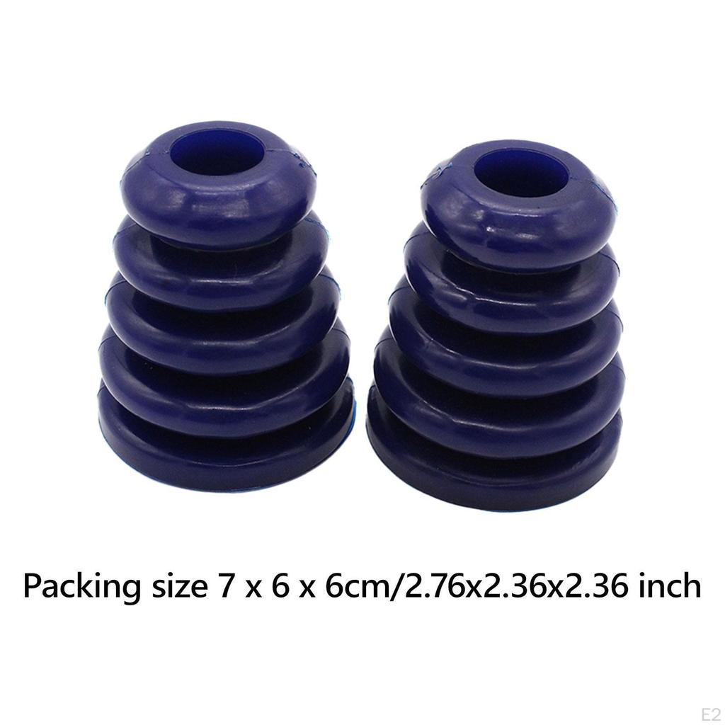 2Pcs Rear Bump Stop Bushings Polyurethane Spare Replaces Easy Installation Garage