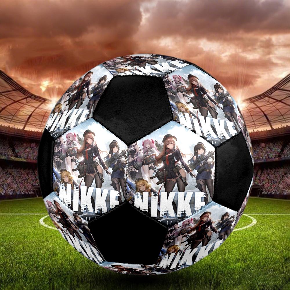 Soccer Ball Colorful Machine Stitched PVC Size 5 Team Training Competition Ready Durable High-Bounce Cool Sports Gift