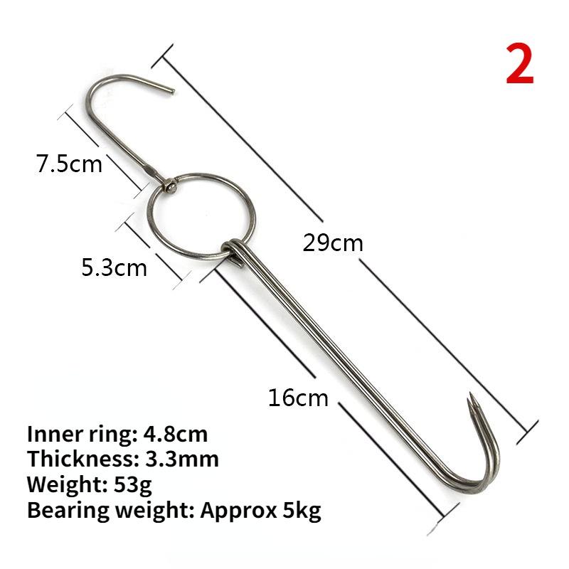 Stainless Steel Beef Meat Clasps Duck Goose Turkey Hooks Roast Duck Bacon Hook BBQ Storage Hanger Bread Hook Tools Accessories