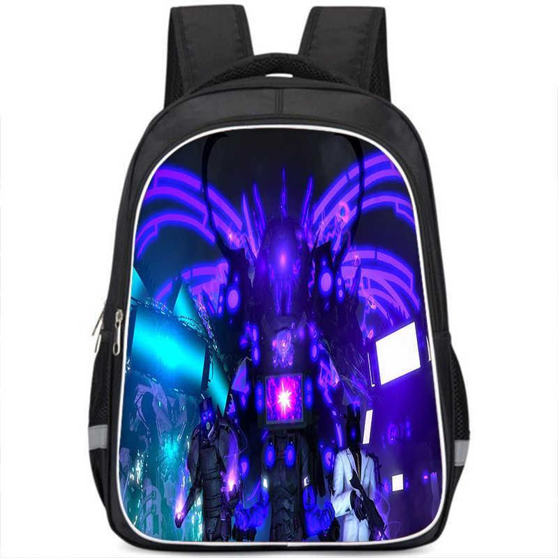 

New Titan Clockman Backpack Large Capacity Dual Layer School Bag Oxford Fabric Style A,Small