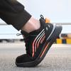 Fashion Summer Safety Shoes Men New Steel Toe Sneaker Puncture Proof Work Shoes Man Breathable Work Safety Boots Male Security Boots Men