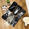 Kunst Schwarz Engel und Dämonen Handyhülle Silikon Weich Für IPhone 17 16 15 14 13 12 11 X XR Plus Pro Max Plus