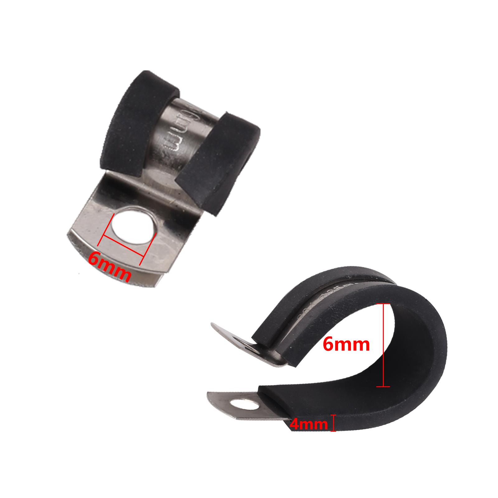 

10 шт. Гумові затискачі-кліпси для джгутів, хомути для шлангів, кріплення для труб і кабелів, кріпильні елементи, фурнітура, електротехнічні фітинги, кронштейн для водопровідних труб 10pcs