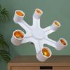2/3/4/5/6/7 In 1 Light Bulb Socket Splitter, E26/E27 Light Socket Adapter Conventer, Standard Base LED Bulb Converter