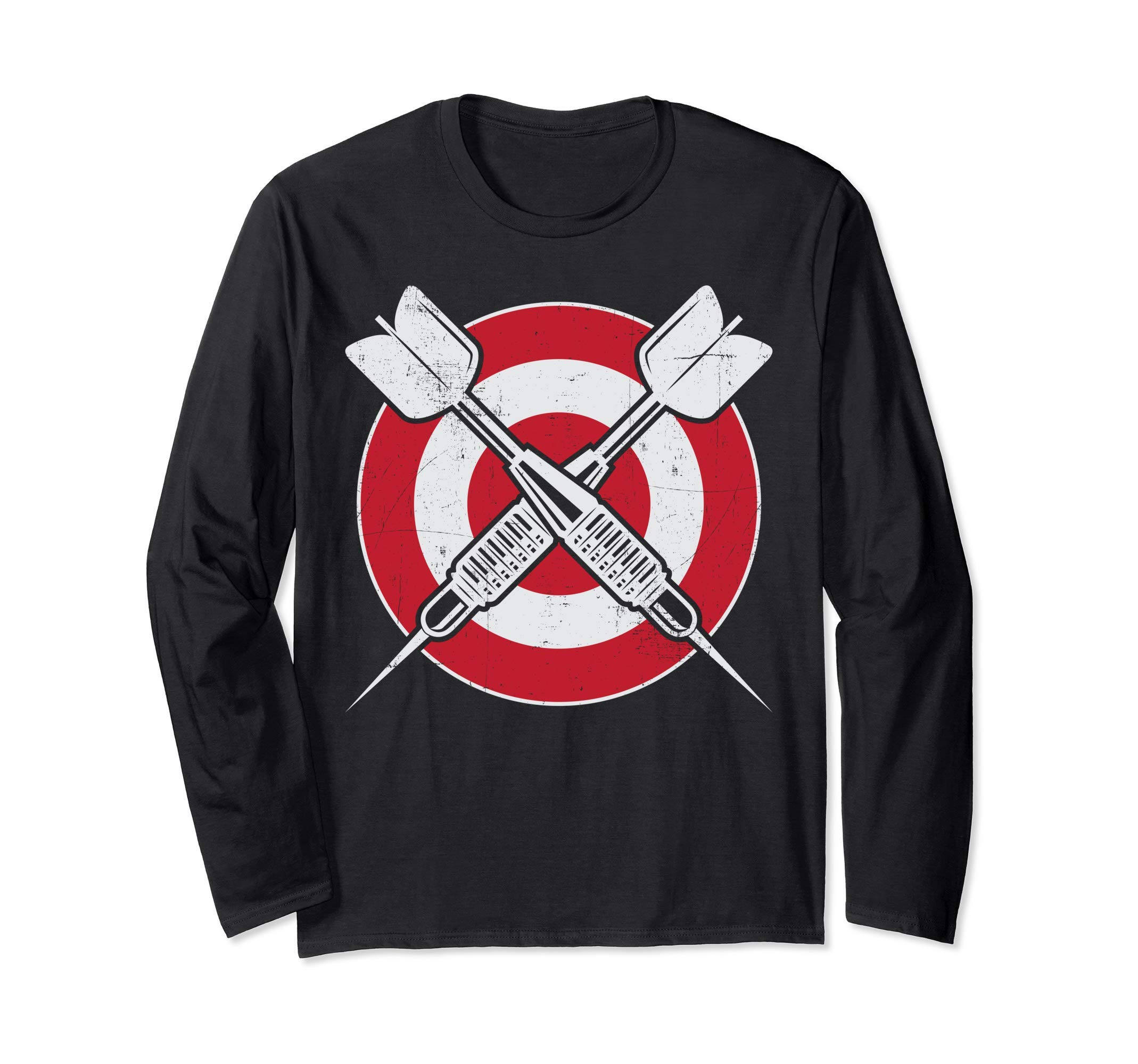 

Darts Dartboard Dart Board Target Vintage Gifts Men Sport Long Sleeve T-Shirt