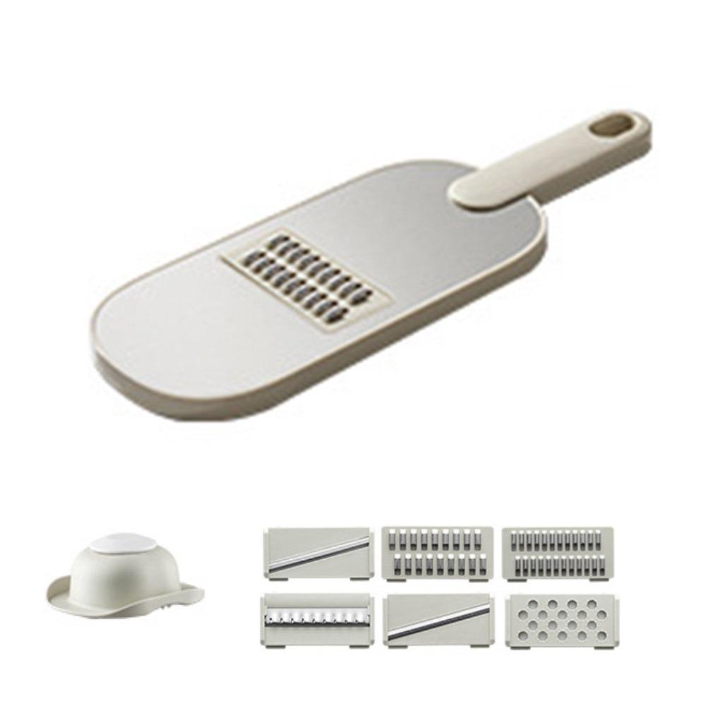 Durable 6 In 1 Vegetable Slicer Stainless Steel Multifunctional Cheese Grater Manual Potato Julienne Shredder Kitchen
