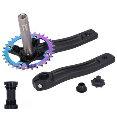 Bielas ZK‑22 para Bicicleta de Montaña con Pedalier Brazo de Bielas Monoplato 32T Accesorio