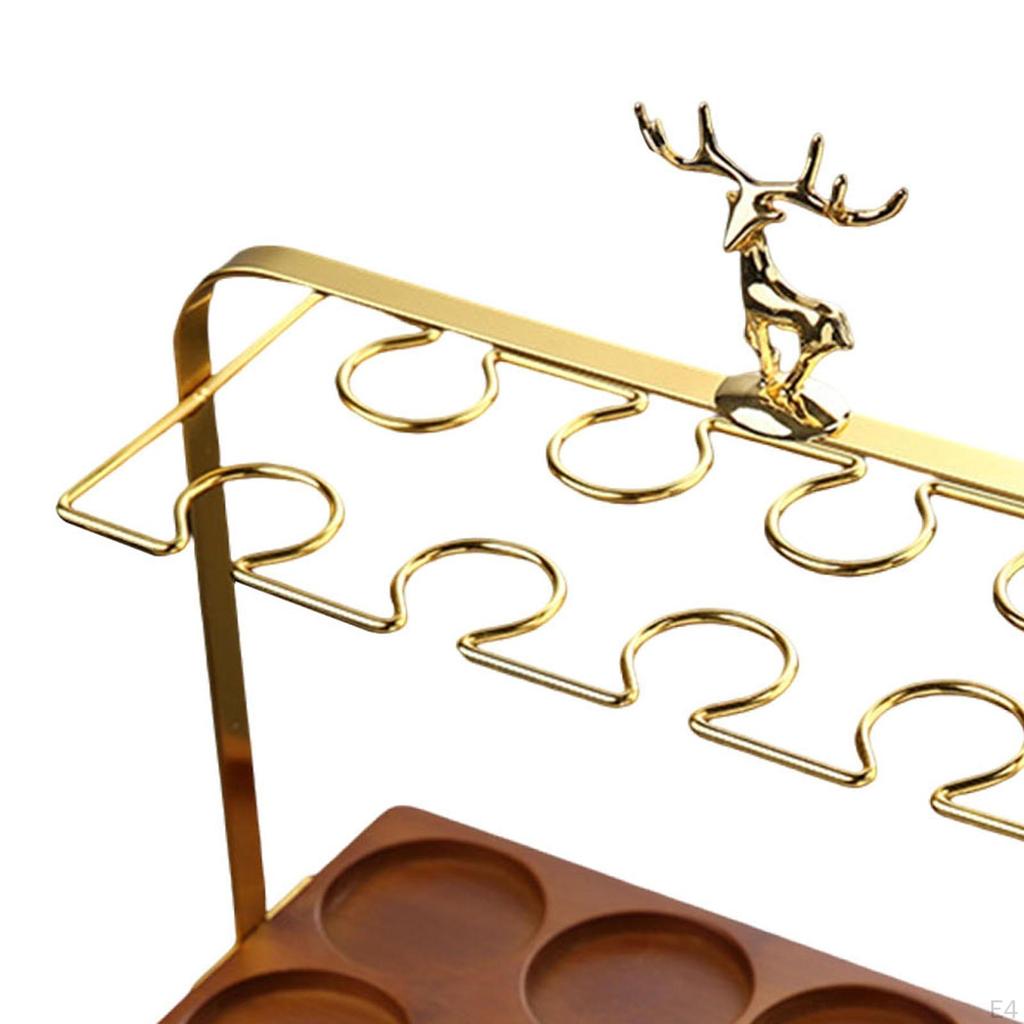 Wein Glas Display Rack Glaswaren Organizer Tasse Halter Schnaps für Kaffee