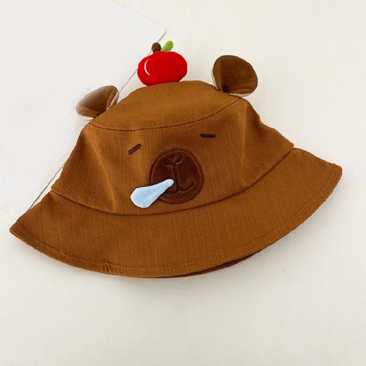 Capybara Embroidery Couple Hat Stylish Streetwear Hat Versatiles Portable Hat Engaging in Leisure Activity