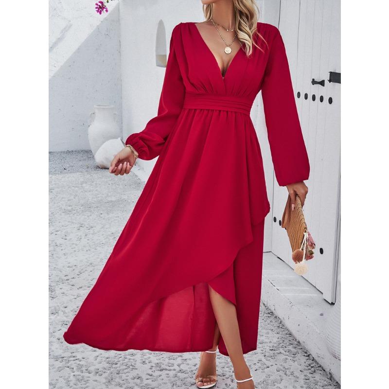 Women's Dresses Autumn Waist Slim Swing Sexy Dresses