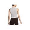 Nike Yoga Dri-Fit Round Neck Quick-Dry Fashion Sleeveless Top Women Tops Cangye-Gray IB7913-078
