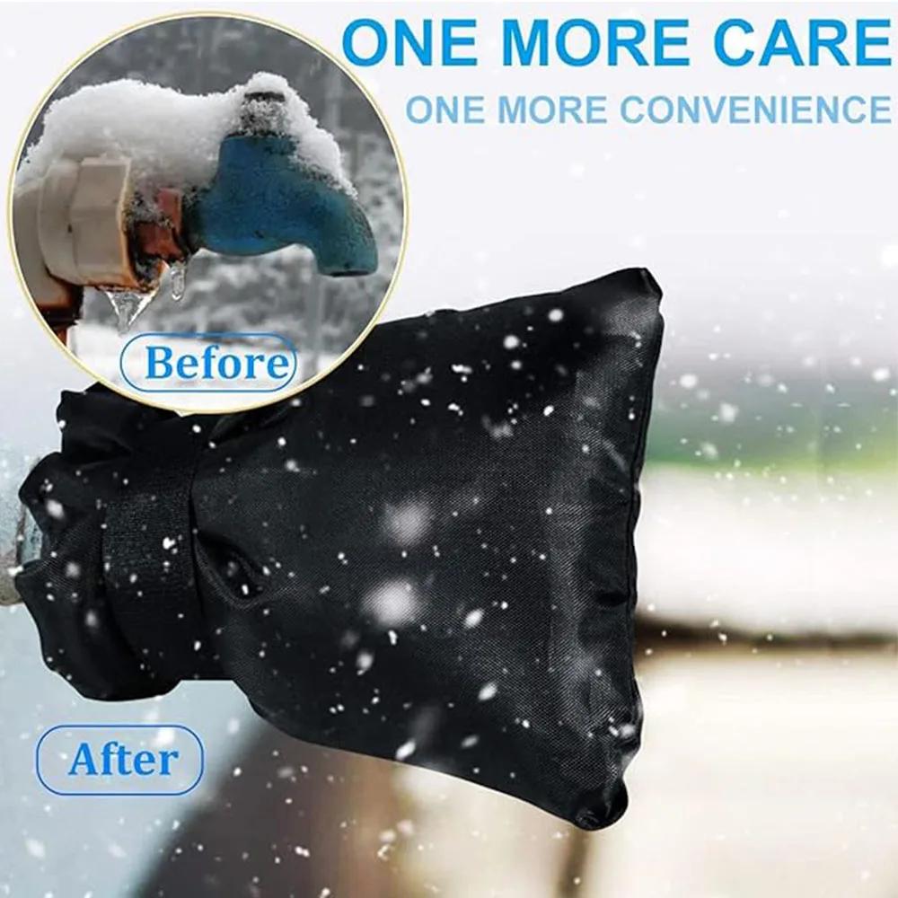 1-20PC Outdoor Faucet Cover Winter Freeze Protection Tap Insulated Sleeve Waterproof Anti Crack Spigot Bag Garden Pipe Protector
