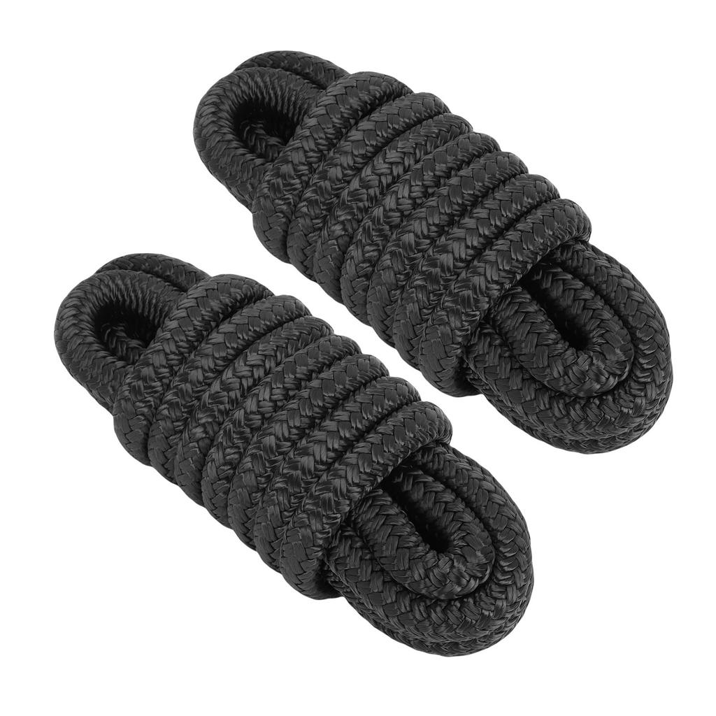 2PCS Boat Dock Lines High Strength Multifunctional Double Nylon Boat Rope for Small Sailboats Floating Bridges Speedboats