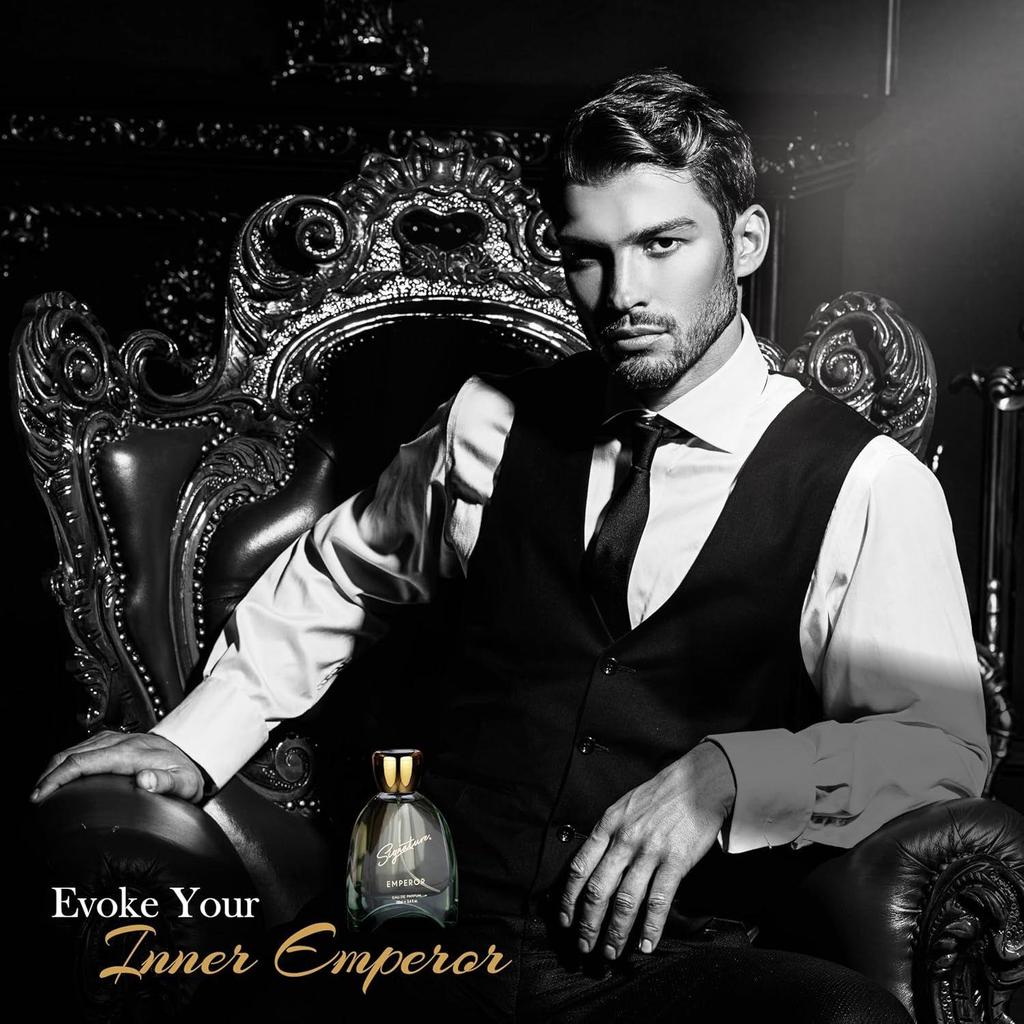 Signature Royal Emperor Eau De Parfum | Long Lasting Musk, Vanilla Fragrance | Ideal for Daily Use, Office, Party, Date Night, Travel Friendly