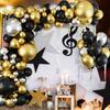 127PCS black and gold latex balloon set suitable for birthday parties, weddings, Valentine's Day party decorations