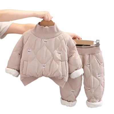 Children's  Winter New Cotton Clothes Set For Boys And Girls Cotton Clothes And Pants Casual Set Home And Outdoor Two Piece Set