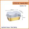 Disposable Aluminum Foil Basque Cake Container with Lid