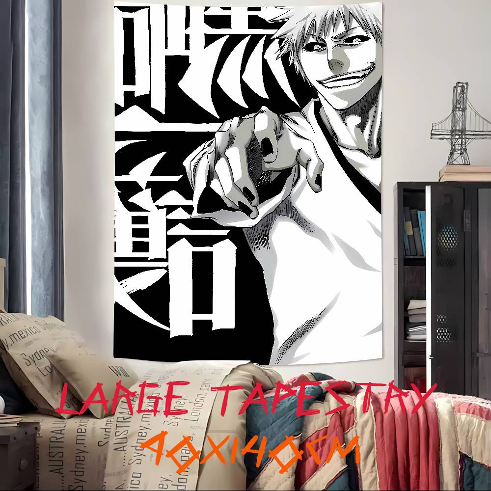Fashion Cool Anime BBleachS Tapestry Decoration Bedroom Dormitory Background Cloth Holiday Home Party Living Room Club Tapestry
