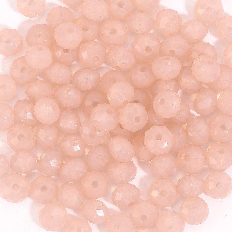 3*4mm 4*6mm Rondelle Faceted Loose Spacer Glass Beads Crystal Round Beads for Jewelry Making DIY Necklace Bracelet Accessories