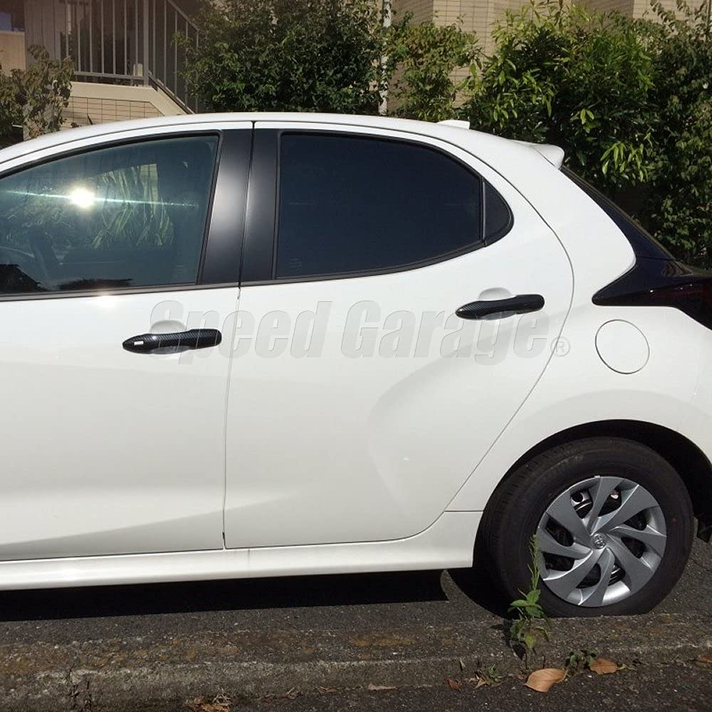 Speed Garage Toyota Yaris 210 Series GR Yaris Dedicated Door Handle Cover Carbon Fiber Style Garnish for TOYOTA YARIS 2020 Custom Parts Dress-up