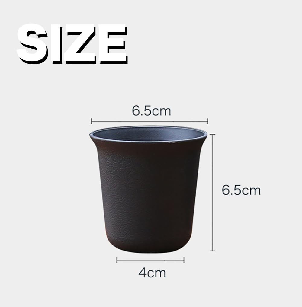 VIEAURA Mini Květináč Květináč [Sada 12 kusů] Sukulentní Rostlina Kaktus Mini Okrasná Rostlina Květináč Zahradničení Stylový Plastový Černý 6,5 x 6,5 cm