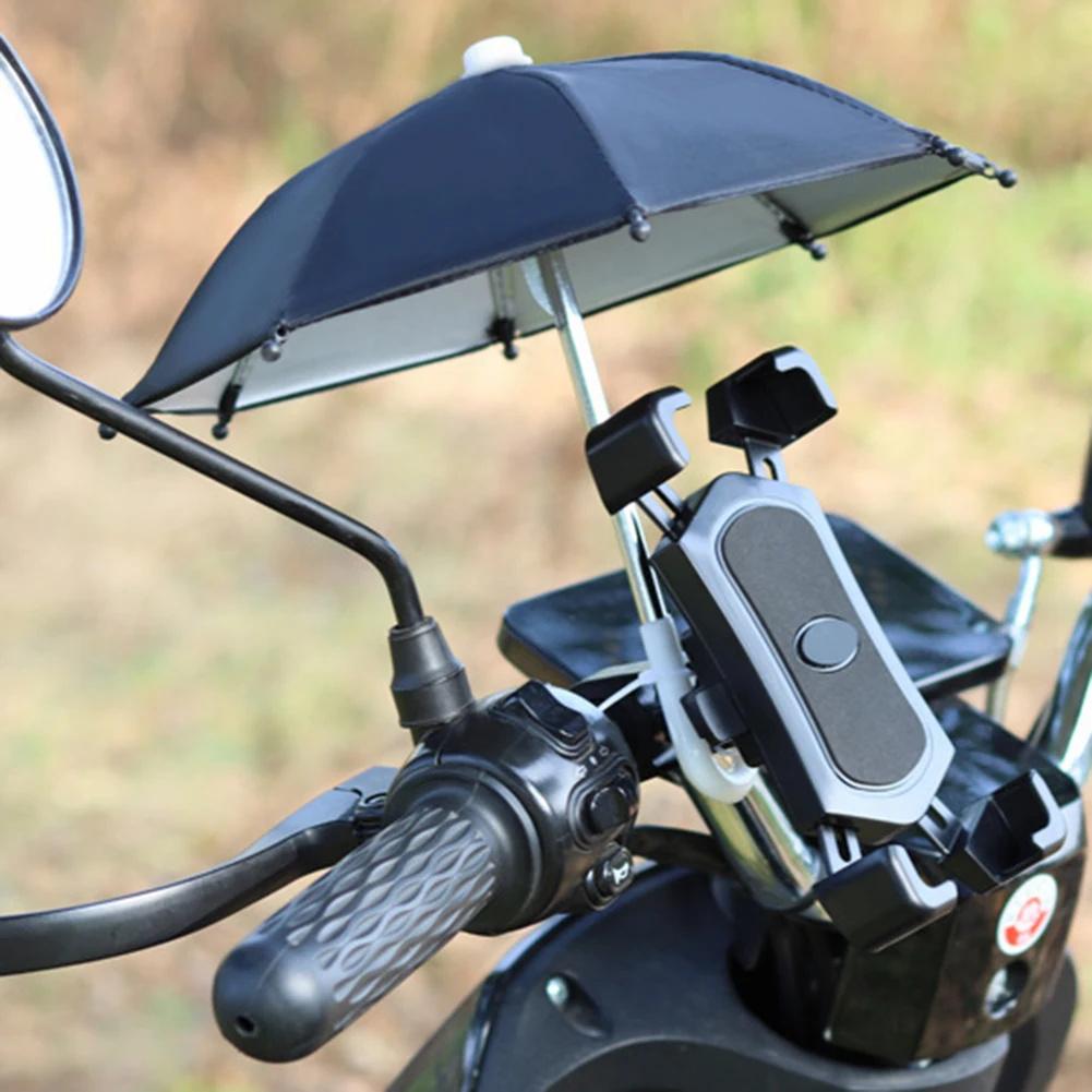 Phone Umbrella For Sun Cell Phone Umbrella Stand Outdoor Waterproof Umbrella Mobile Phone Holder For Bicycle And Motorcycle Decoration